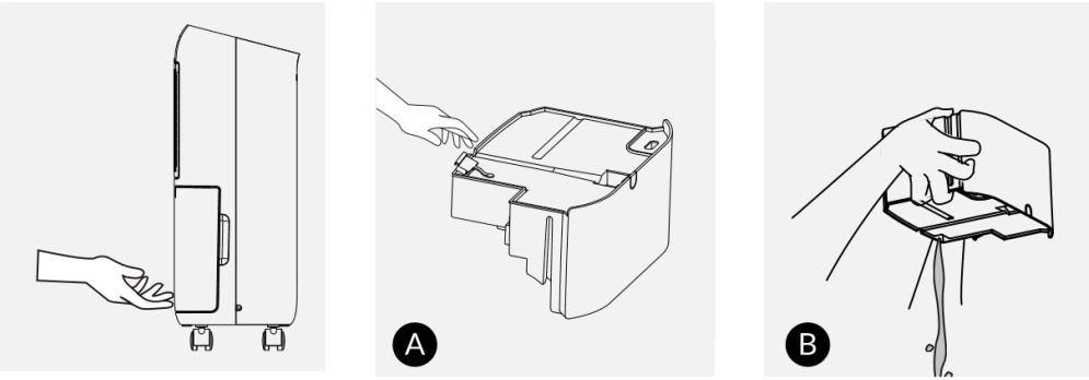 electriQ CD12PW Compressor Dehumidifier with Digital Humidistat - TANK