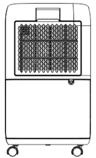 electriQ CD12PW Compressor Dehumidifier with Digital Humidistat - position