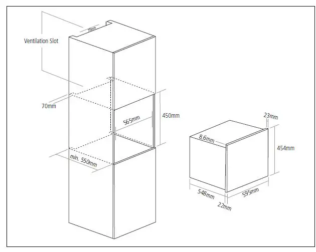 caple CM108SS Built-In Microwave Oven fig-2