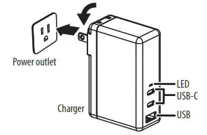 INSIGNIA NS PWLG3 USB C Wall Charger - USING YOUR CHARGER