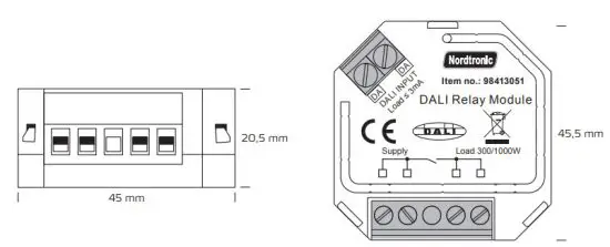 Nordtronic Zigbee Box Relay Dali - Box relay Dali