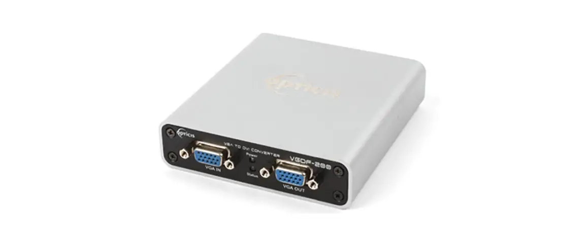 Opticis Vgdf-200 Vga To 1-fiber Dvi Converter User Manual