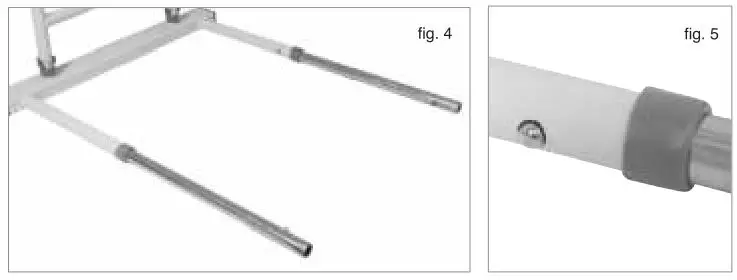 aidapt Solo Bed Lever Slatted - Fig 4 & 5