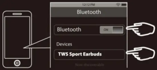 Dongguan Xing Yue Electronic V40057W BLK FD Wireless Sports Earbuds in the main imager 5