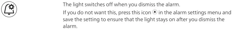 PHILIPS HF3650 SmartSleep Sleep and Wake-Up Light - Alarm settings
