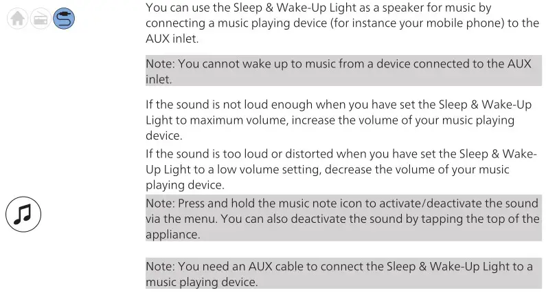 PHILIPS HF3650 SmartSleep Sleep and Wake-Up Light - Music via Auxiliary (AUX) inlet