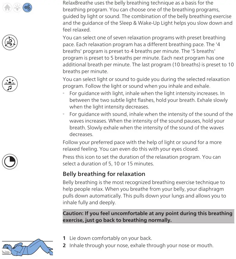 PHILIPS HF3650 SmartSleep Sleep and Wake-Up Light - RelaxBreathe 1