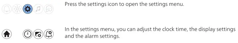 PHILIPS HF3650 SmartSleep Sleep and Wake-Up Light - Settings