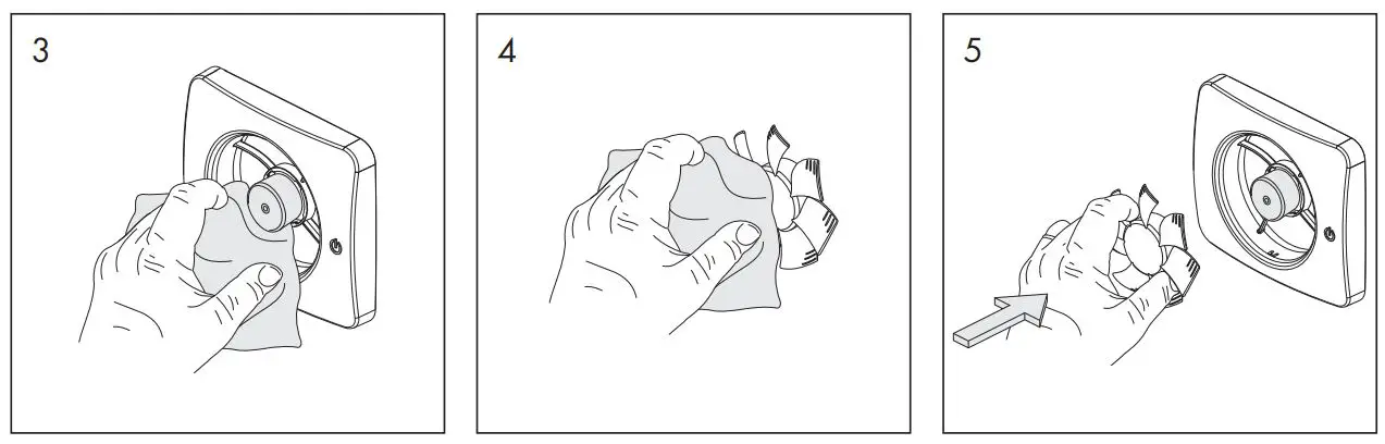 Vent-Axia Pureair Sense Bathroom Fan With Odour Sense Technology Instruction Manual - Cleaning & Maintenance