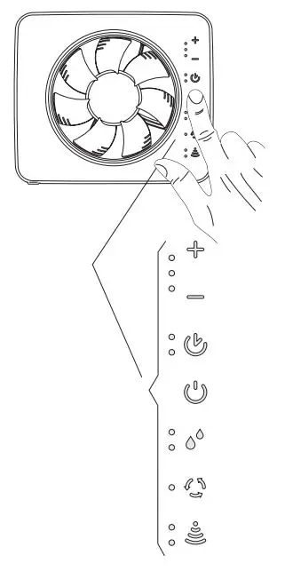 Vent-Axia Pureair Sense Bathroom Fan With Odour Sense Technology Instruction Manual - The process is then ended by pressing the function icon twice