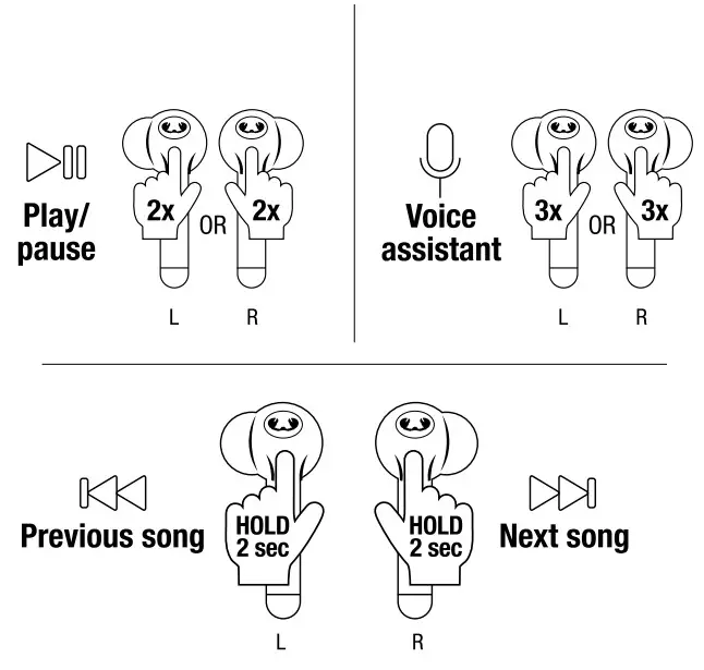 FRESH N REBEL TWINS2 True Wireless Earbuds - TOUCH CONTROLS