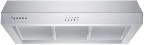 CIARRA CAS75908A 30-Inch Pro-Style Under Cabinet Range Hood
