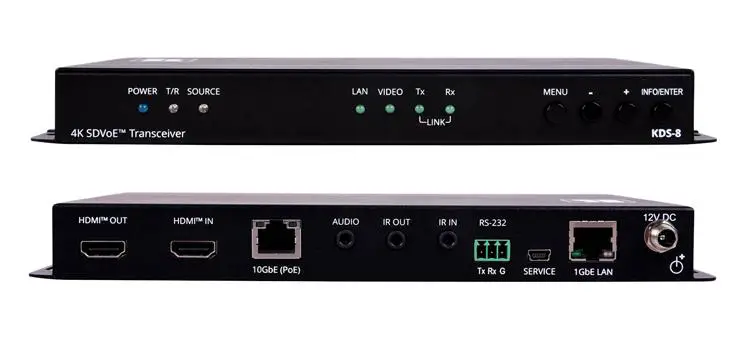 Kramer 4k Udr Sdvoe Video Streaming Transceiver Copper User Guide Kramer 4k Udr Sdvoe Video Streaming Transceiver Copper User Guide