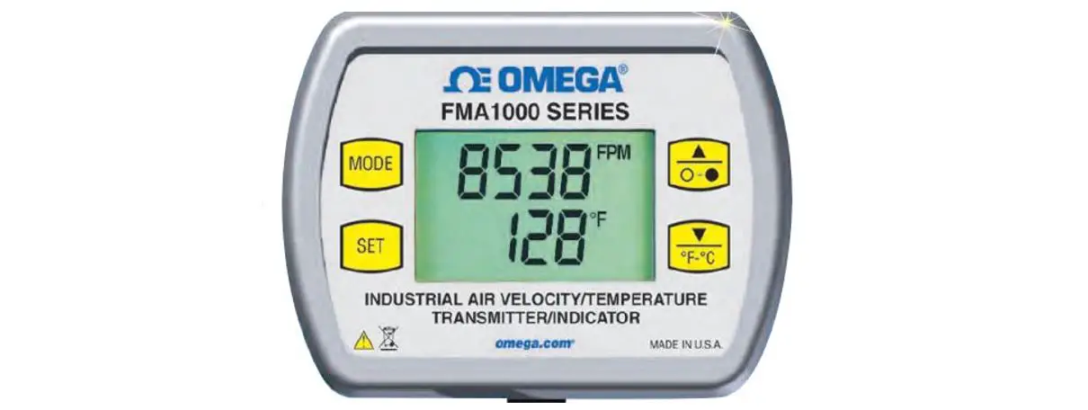Omega Fma1000 Air Velocity-temperature Transmitter And Indicator User Guide
