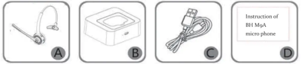 AIKELA BH-M9A Call Center Bluetooth Wireless Headphones-FIG2