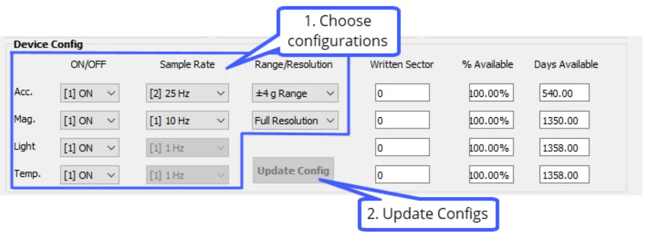 Motion Configuration