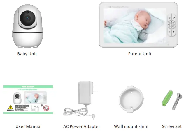 Shenzhen Mingchuangzhilian Technology SM70PTZ 7 Inch HD Screen Video Baby Monitor - fig4
