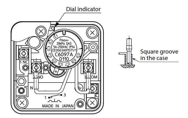 azbil C6097A Pressure Switch - fig 3