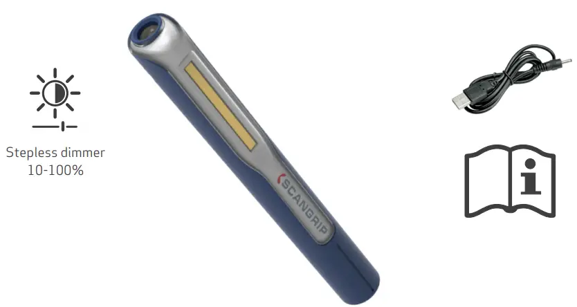SCANGRIP 2253782 MAG PEN 3 Penlight Rechargeable LED