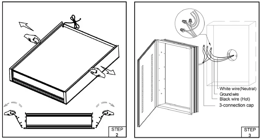 DP Home 3428109 LED Medicine Cabinet fig 12
