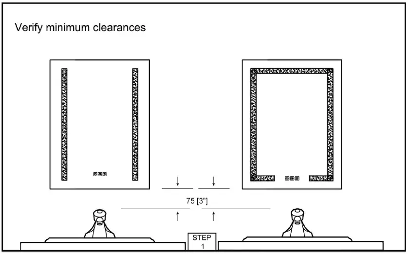 DP Home 3428109 LED Medicine Cabinet fig 5