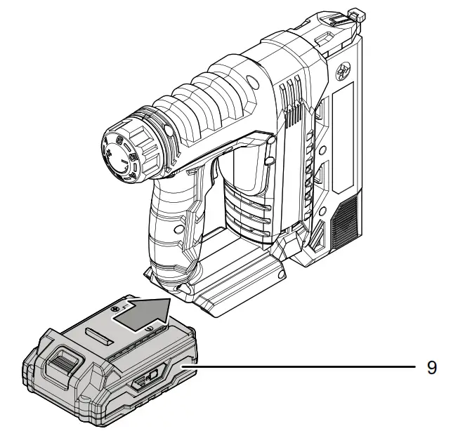 TROTEC PTNS 10 20V Cordless Battery Powered Stapler - FIG4