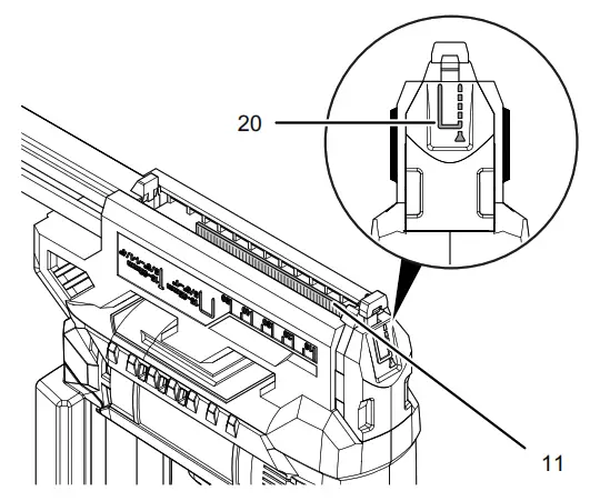 TROTEC PTNS 10 20V Cordless Battery Powered Stapler - FIG9