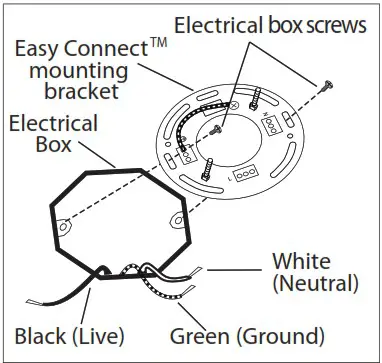 CANARM IOL572BK Kellan Outdoor Ceiling Light - INSTALLATION 1