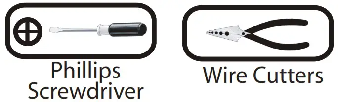 CANARM IOL572BK Kellan Outdoor Ceiling Light - TOOLS AND MATERIALS REQUIRED