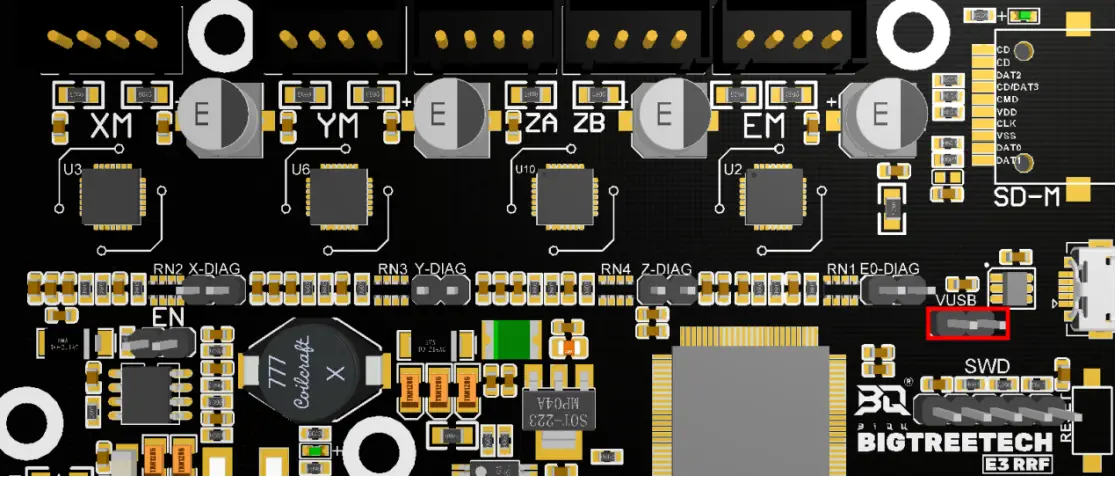 BIG TREE TECH E3 32 Bit Control Board - Power Selection Instructions 1