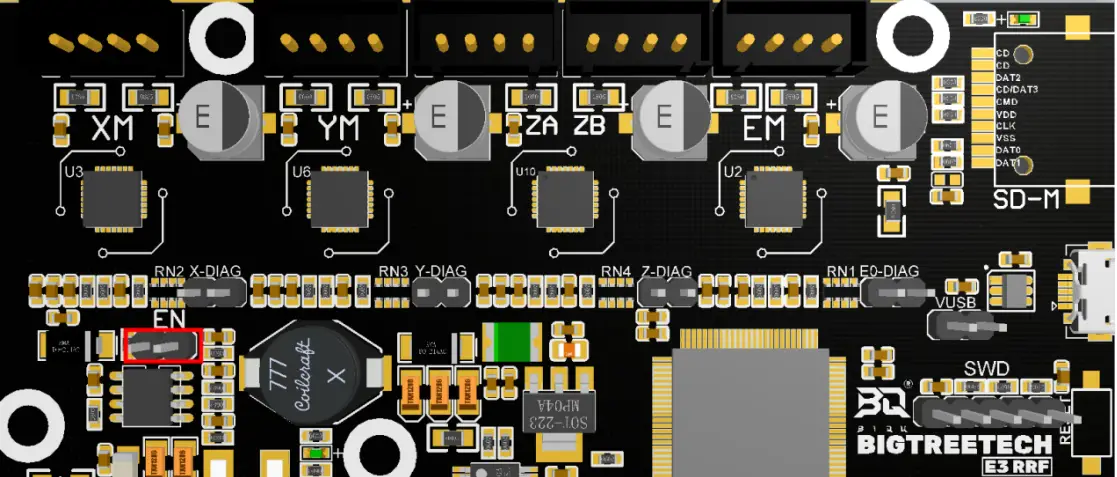 BIG TREE TECH E3 32 Bit Control Board - Power Selection Instructions