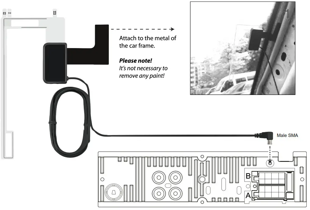 CALIBER RMD 120DAB-BT-B Car Radio - Dab