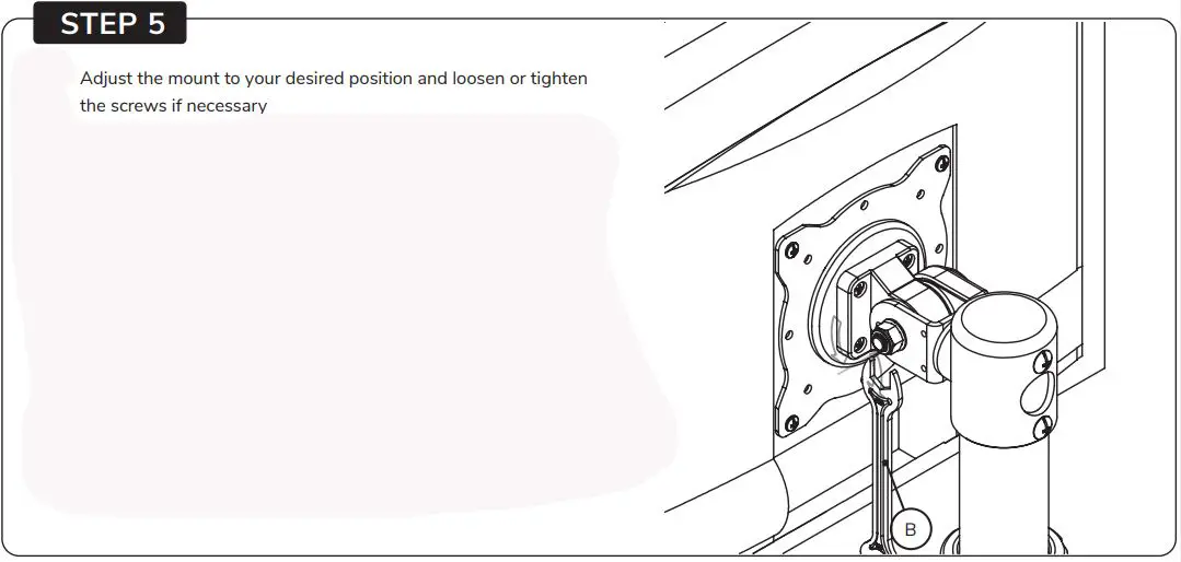 Neomounts NewStar FPMA-D025SILVER Monitor Desk Mount - Step 5
