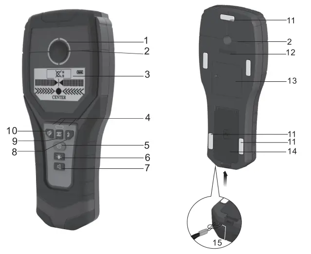 ADA INSTRUMENTS Wall Scanner 120 Prof Wire, metal and wood detector 1