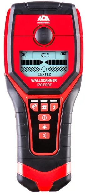 ADA INSTRUMENTS Wall Scanner 120 Prof Wire, metal and wood detector