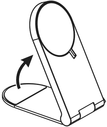 BEST BUY essentials BE MCS2W23 Folding Stand for MagSafe Charger - Unfold the stand.