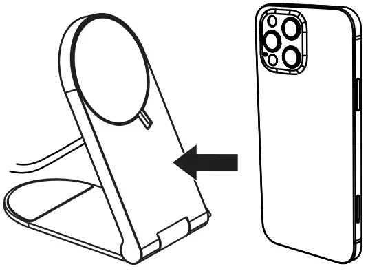 BEST BUY essentials BE MCS2W23 Folding Stand for MagSafe Charger - Using your stand