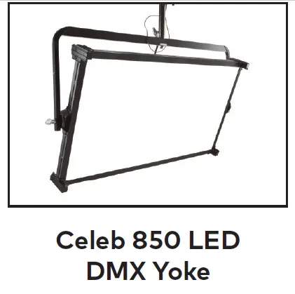 KINO FLO Celeb 850 LED DMX Center Mount Light Kit Universal 14