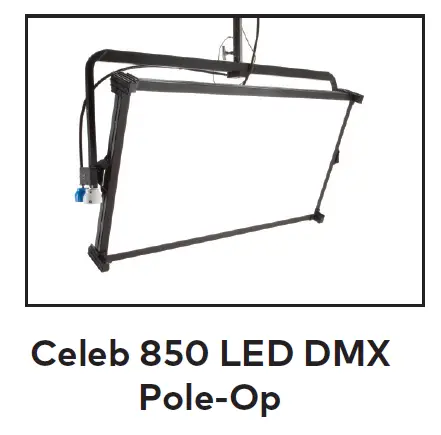 KINO FLO Celeb 850 LED DMX Center Mount Light Kit Universal 15