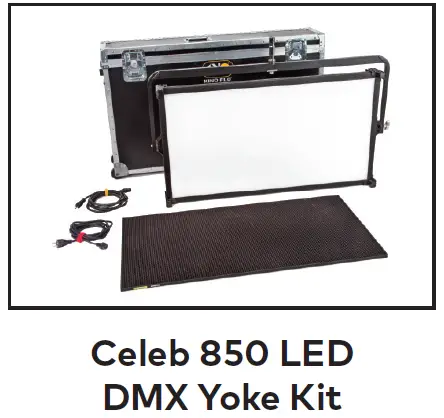 KINO FLO Celeb 850 LED DMX Center Mount Light Kit Universal 4