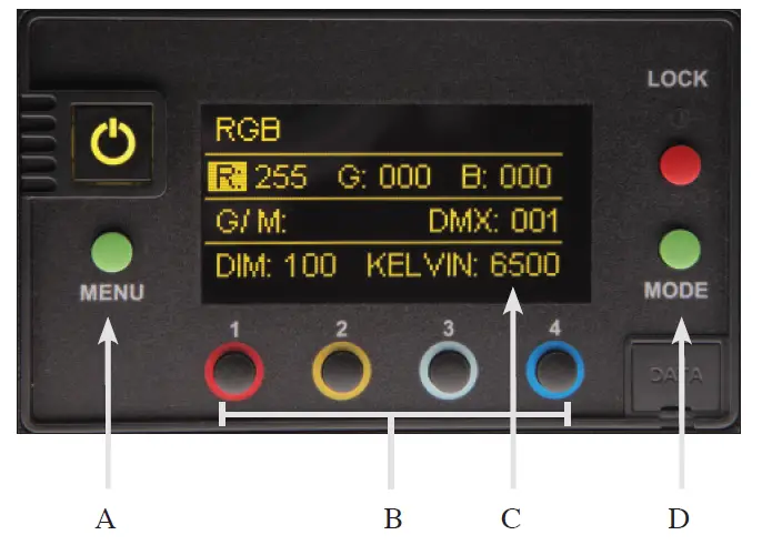 KINO FLO Celeb 850 LED DMX Center Mount Light Kit Universal 8