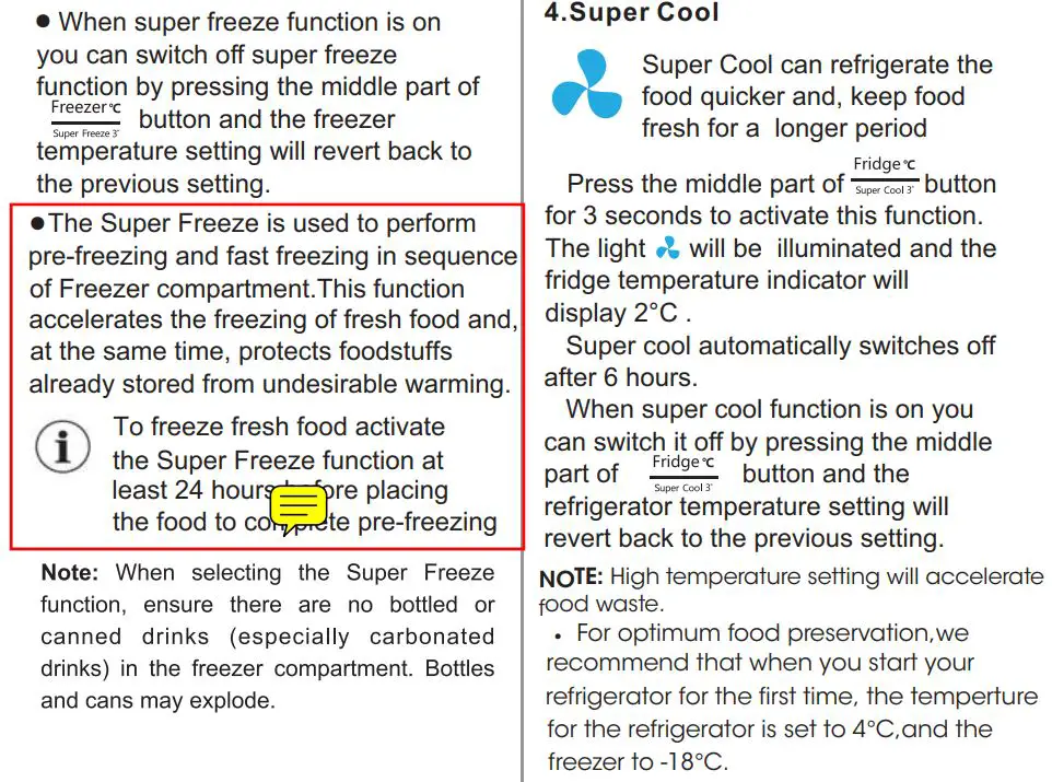 Hisense RQ515N4AC2 Cross Door Refrigerator User Manual - Display controls