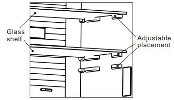 Hisense RQ515N4AC2 Cross Door Refrigerator User Manual - When you return the shelves