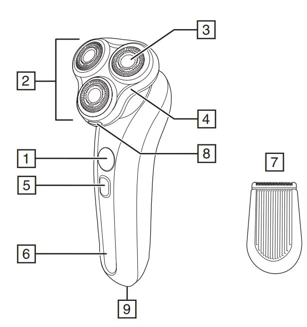 REMINGTON XR1770 X7 Limitless Rotary Shaver User Manual - Product Overview