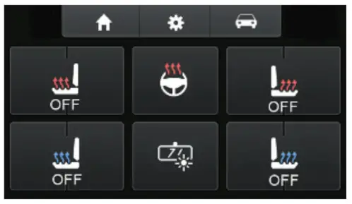 Metra 95-6553B ISO DDIN radio provision - Heated Seats screen