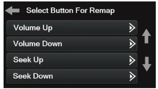 Metra 95-6553B ISO DDIN radio provision - Remap Buttons screen
