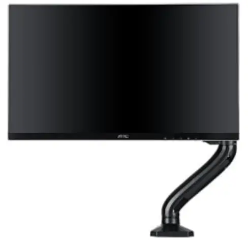 AOC AS110D0 Single Monitor Mount with Mechanical Gas Shock Absorber