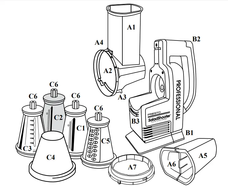 Presto-02970-Professional-SaladShooter-Electric-Slicer-Fig-1
