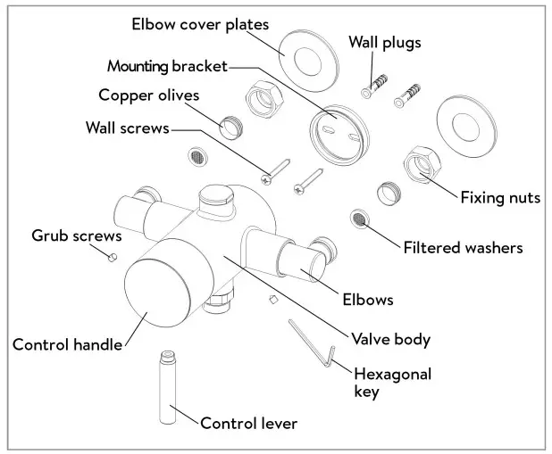 AQUALISA AQSL1 Exposed Sequential Valve with Adjustable Kit - fig2