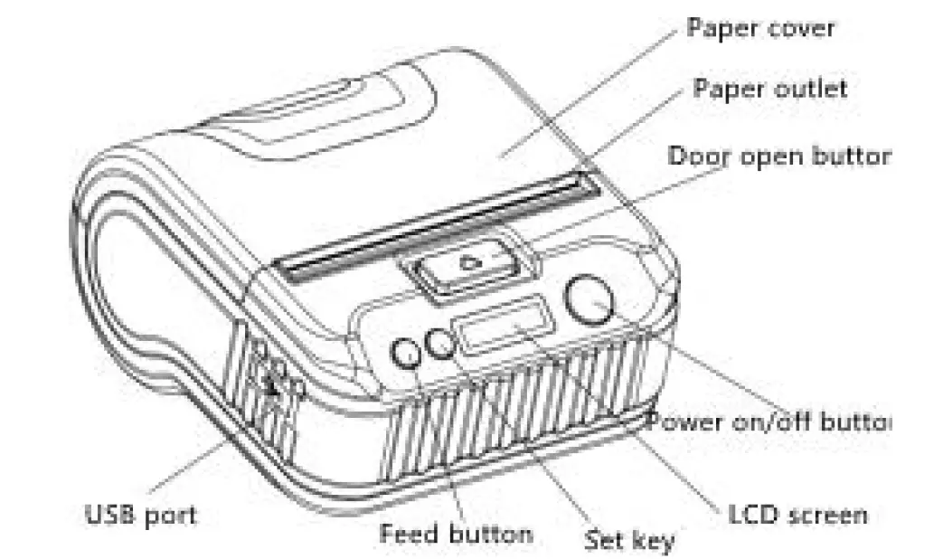 SPRT SP-L39 Portable Label Printer 01